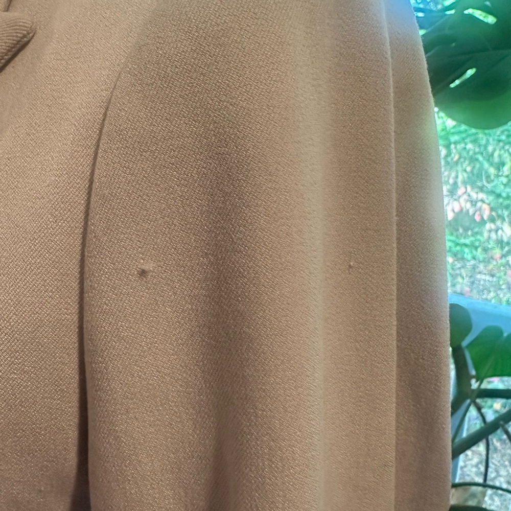 Express Beige One Button Fitted Blazer - Picture 2 of 9